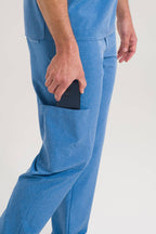 Scrub Masculino Pulse - Azul Denim