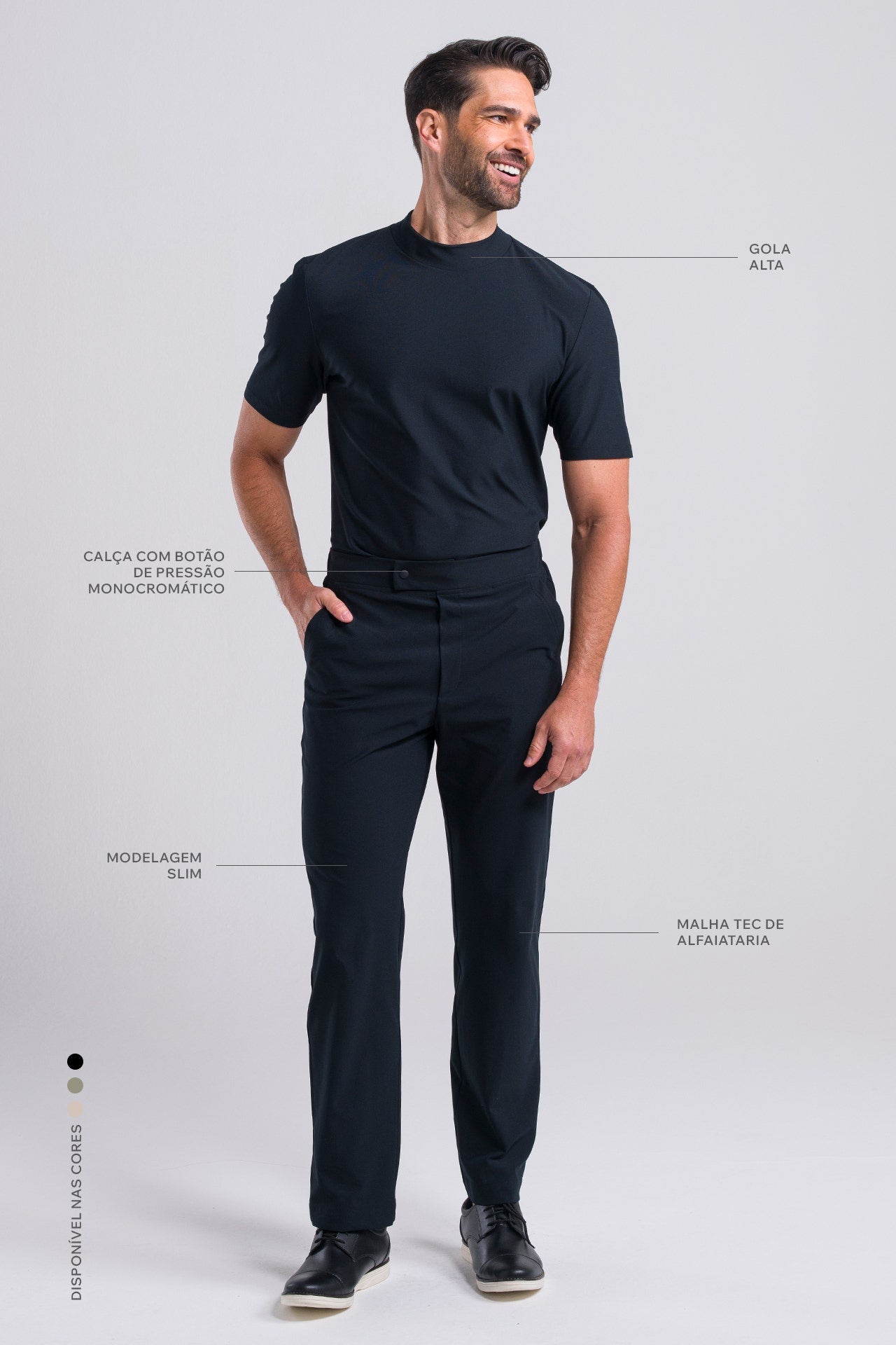Scrub Masculino Thomas - Preto
