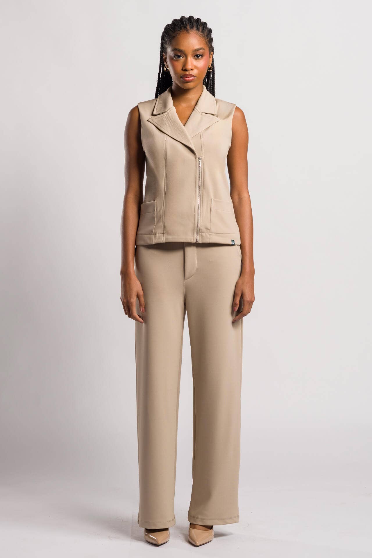 Scrub Feminino Trendy - Bege