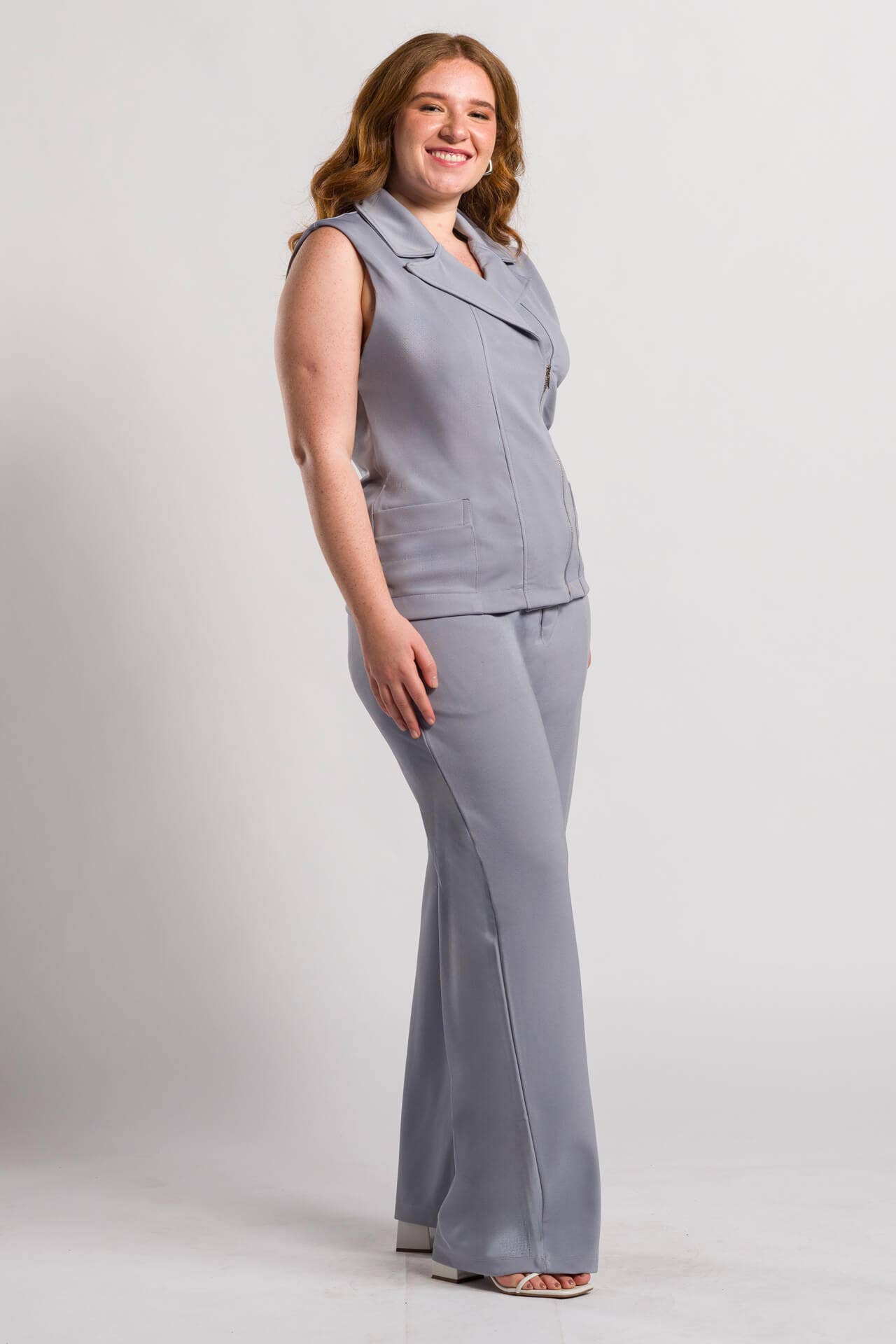 Scrub Feminino Trendy - Cinza
