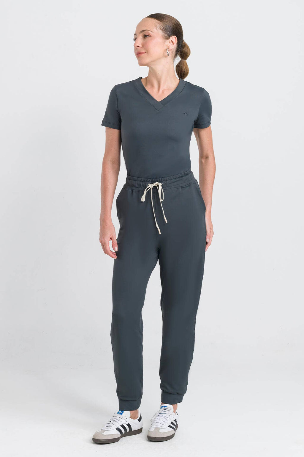 Scrub Feminino Active - Cinza Chumbo