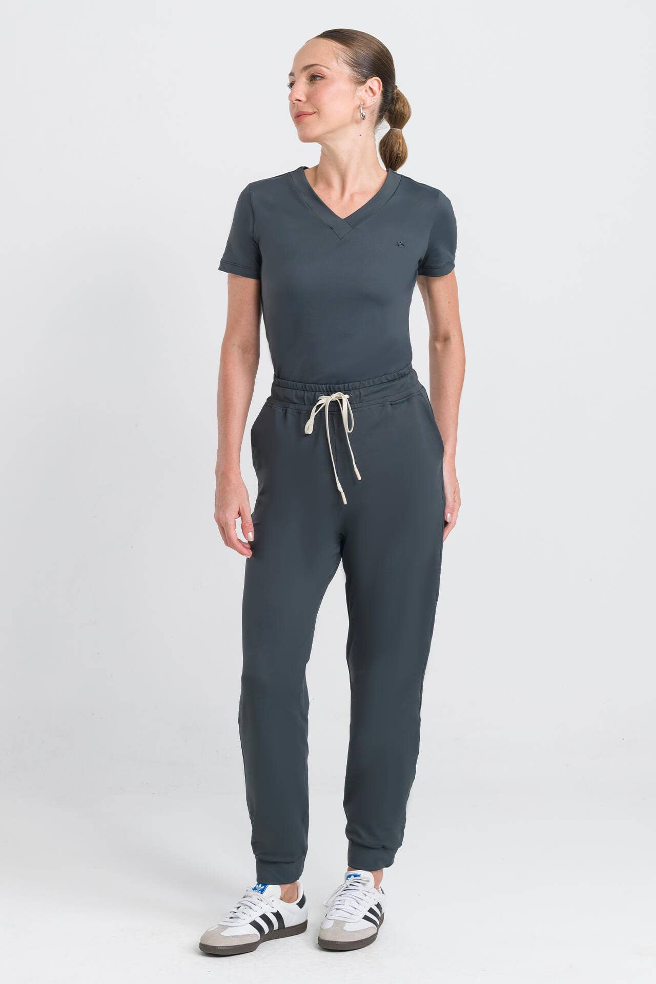 Scrub Feminino Active - Cinza Chumbo