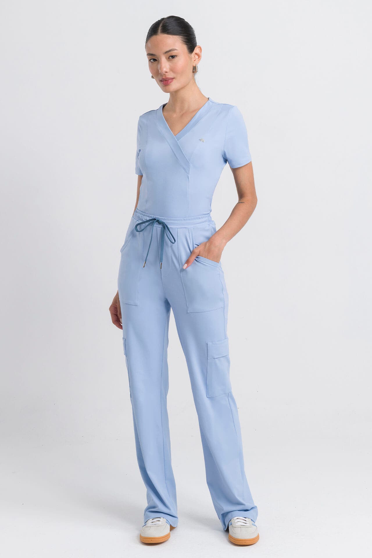 Scrub Feminino Coach - Azul Brisa