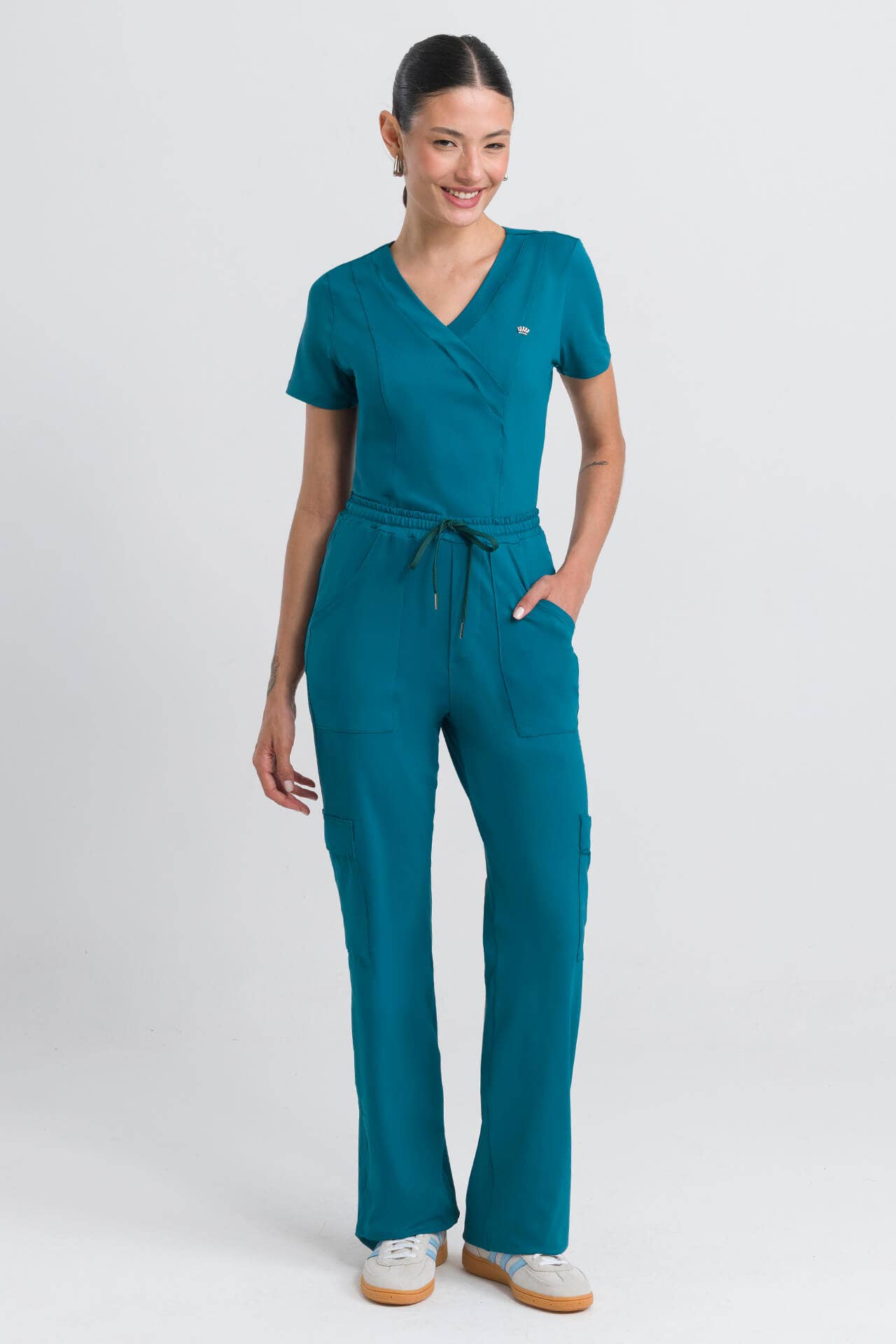 Scrub Feminino Coach - Verde Oceanic