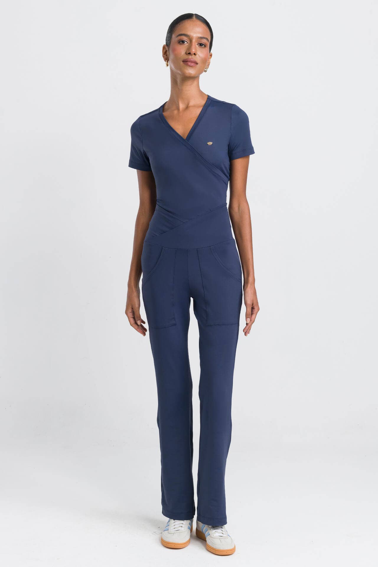 Scrub Feminino Coach Mom - Azul Marinho