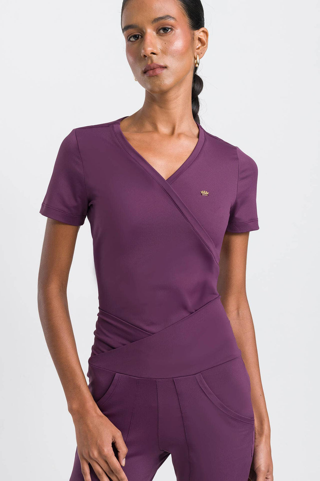Scrub Feminino Coach Mom - Roxo Berry