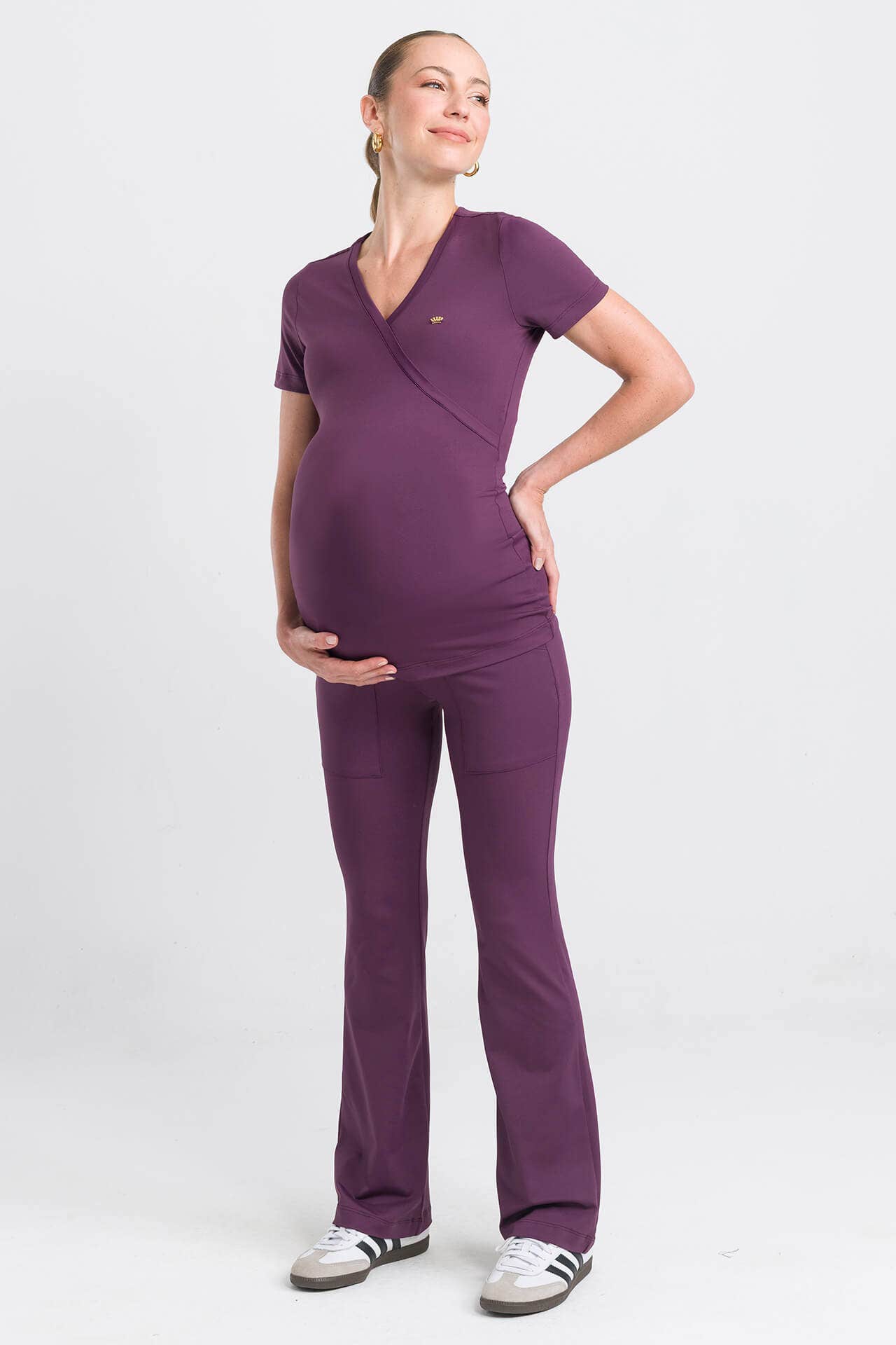 Scrub Feminino Coach Mom - Roxo Berry