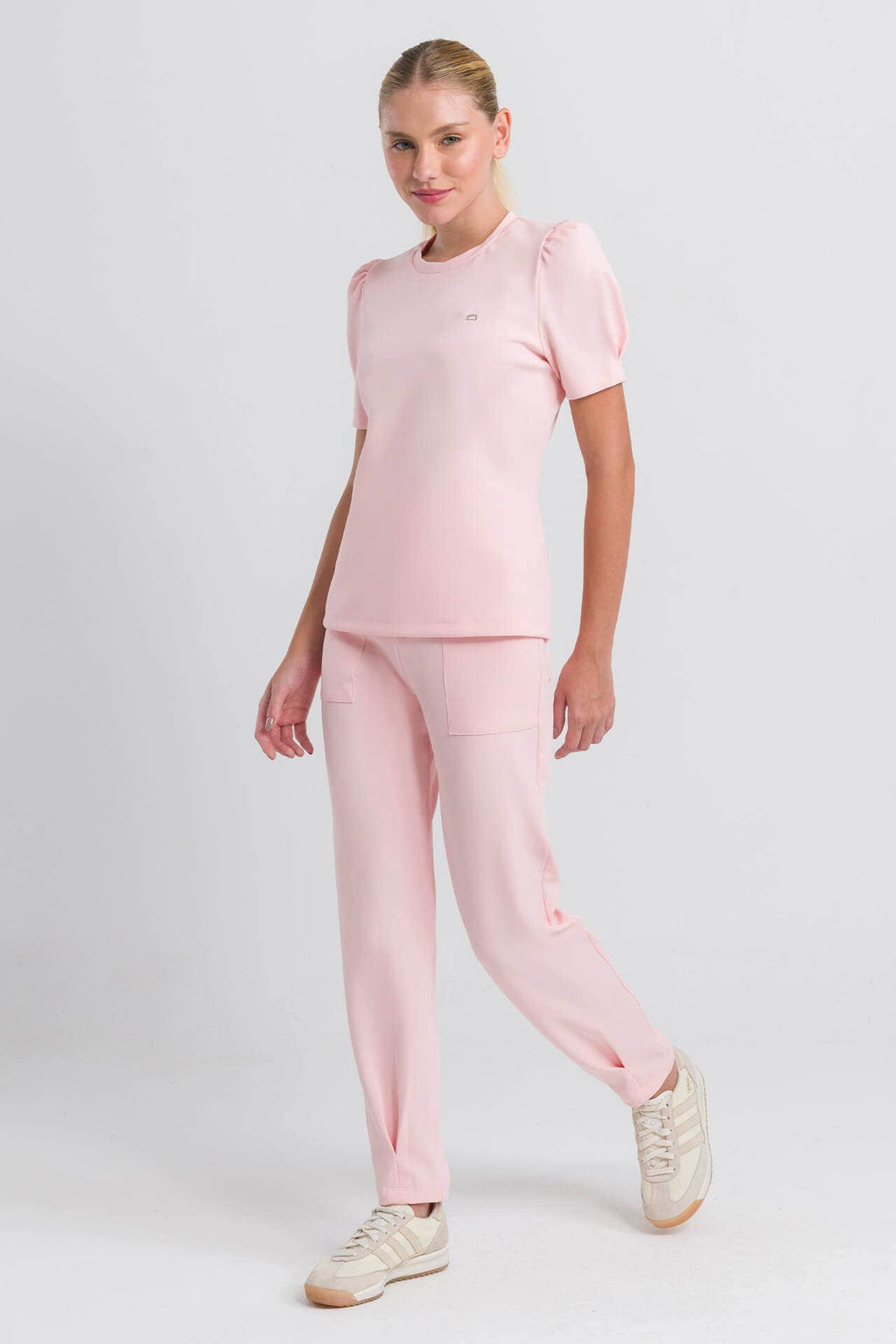 Scrub Feminino Isis - Rosa Soft