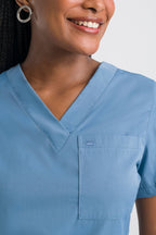 Scrub Feminino Lab - Azul Polar
