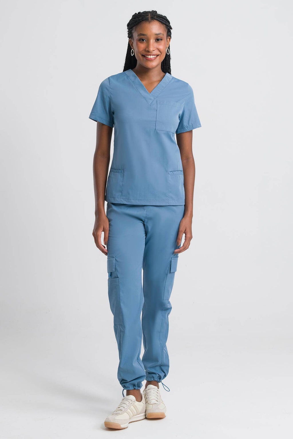 Scrub Feminino Lab - Azul Polar