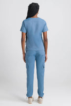 Scrub Feminino Lab - Azul Polar
