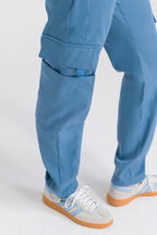 Scrub Feminino Lab - Azul Polar