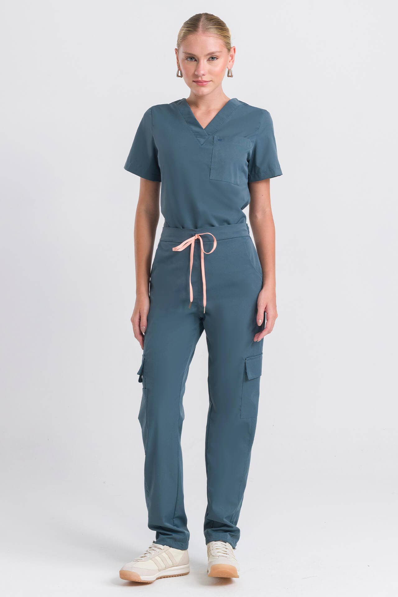 Scrub Feminino Lab - Chumbo