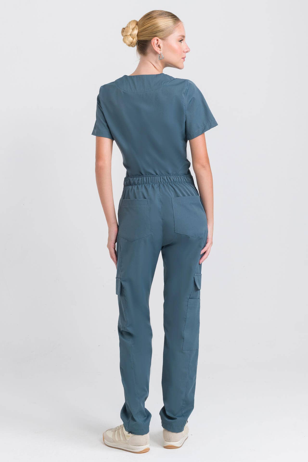 Scrub Feminino Lab - Chumbo