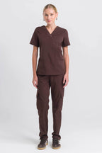 Scrub Feminino Lab - Marrom