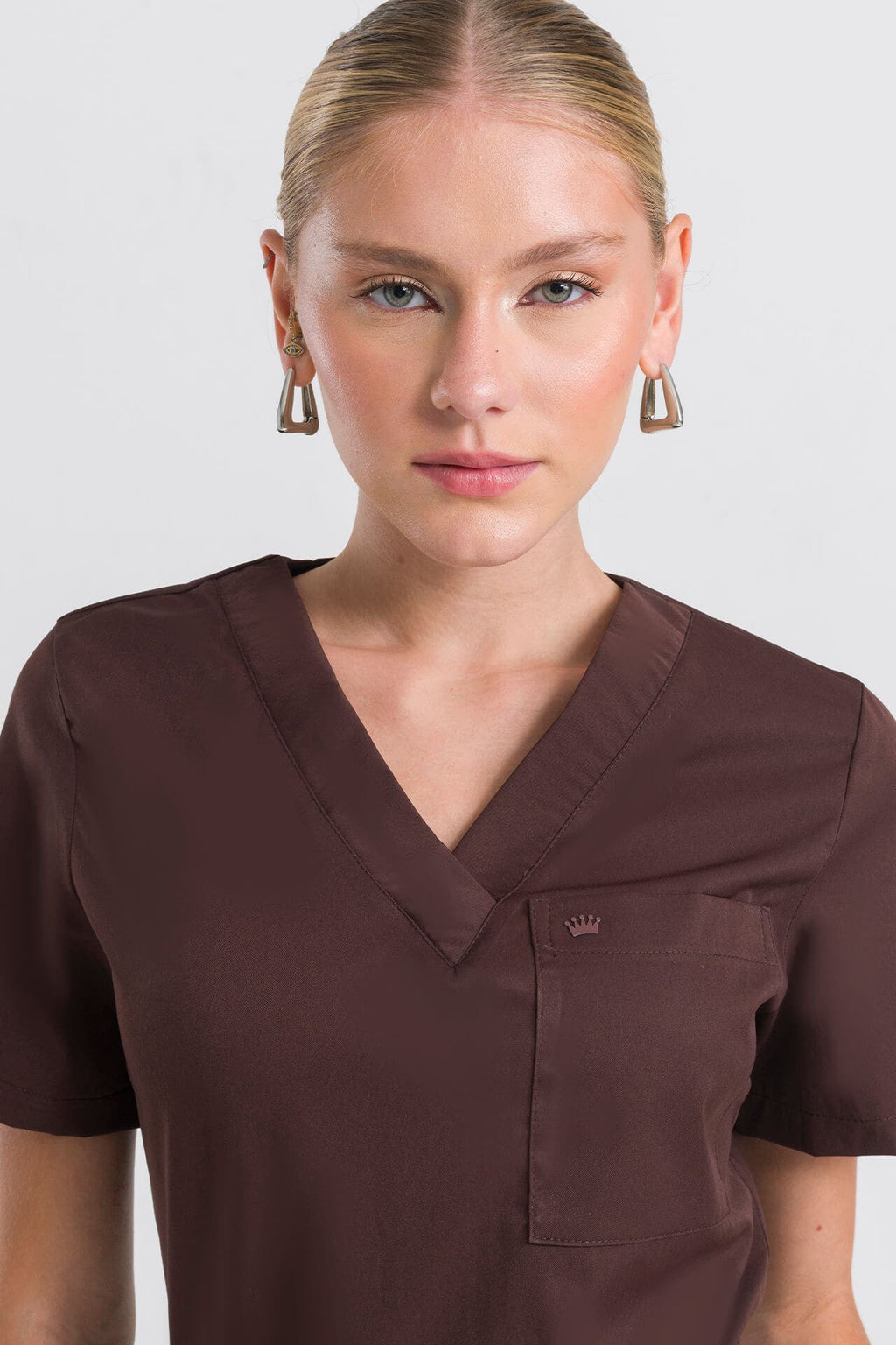 Scrub Feminino Lab - Marrom