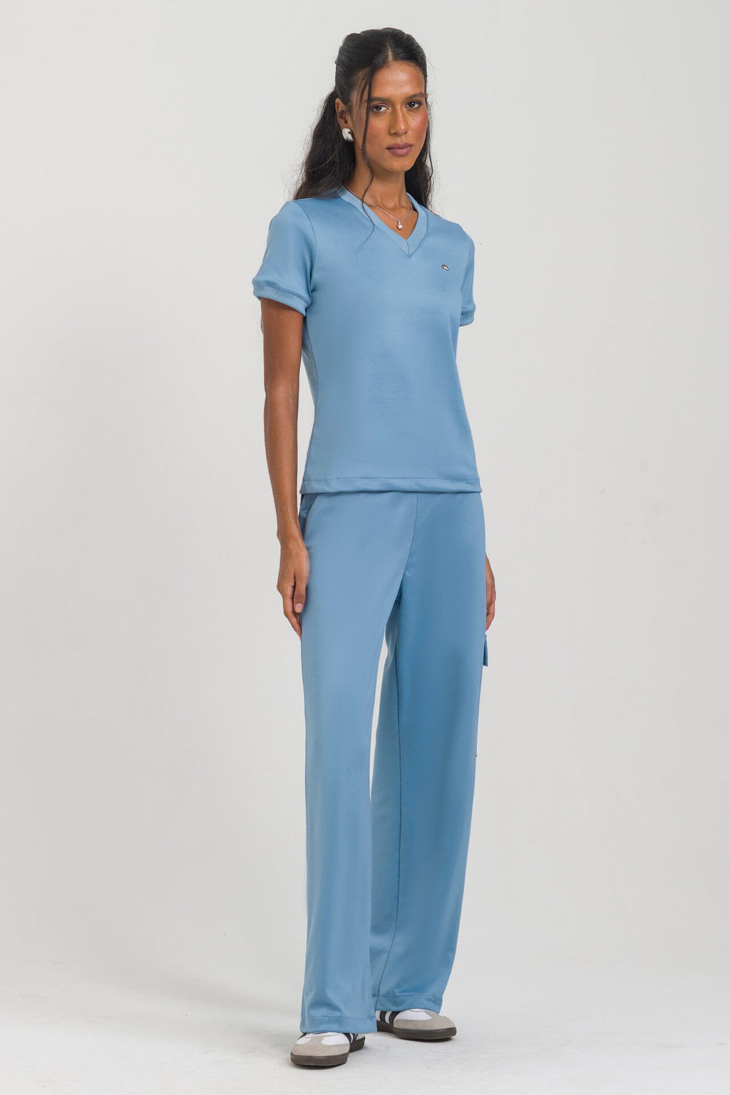 Scrub Feminino Play - Azul Soft