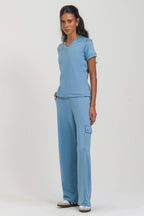 Scrub Feminino Play - Azul Soft