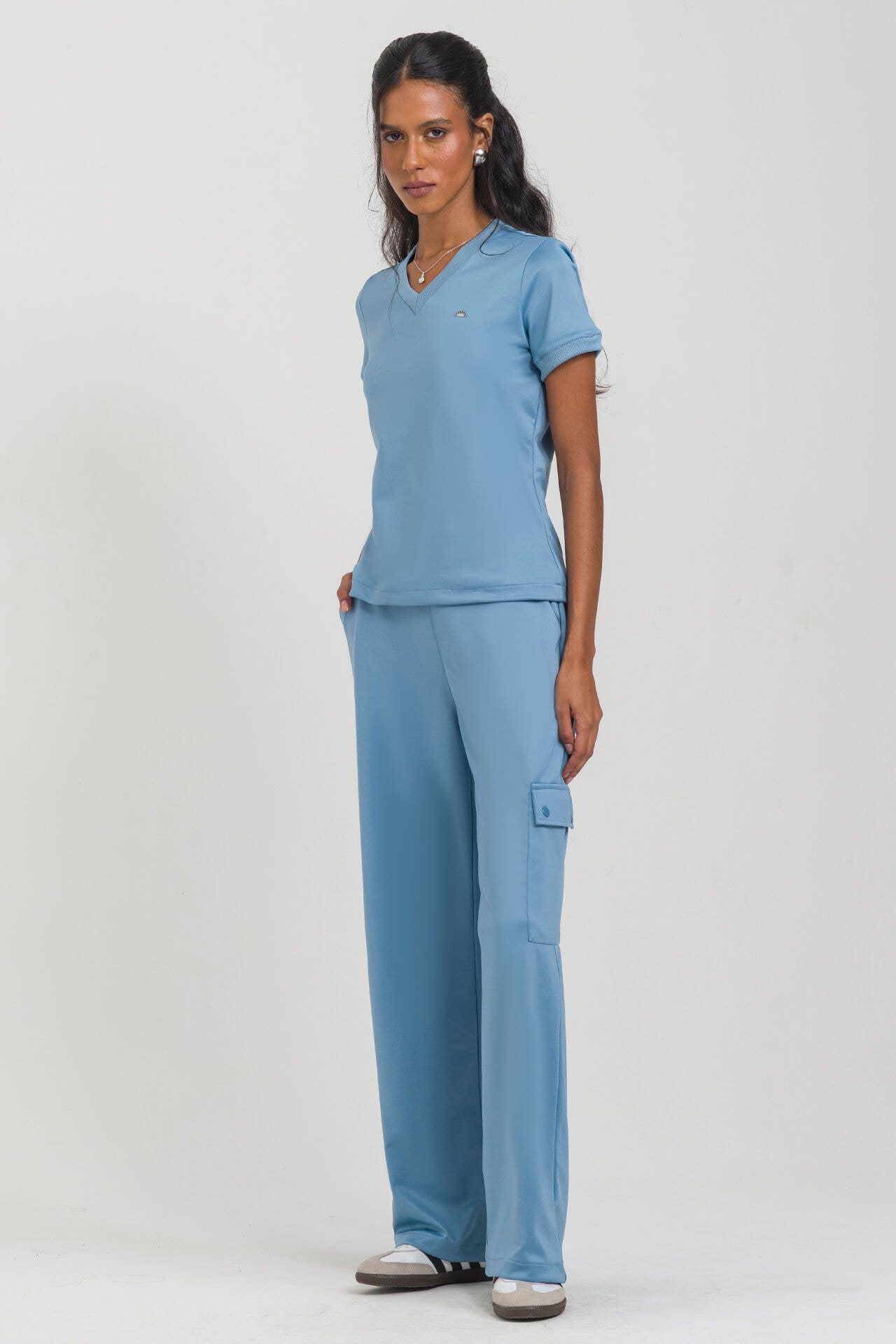 Scrub Feminino Play - Azul Soft