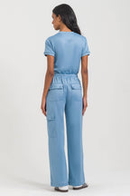 Scrub Feminino Play - Azul Soft