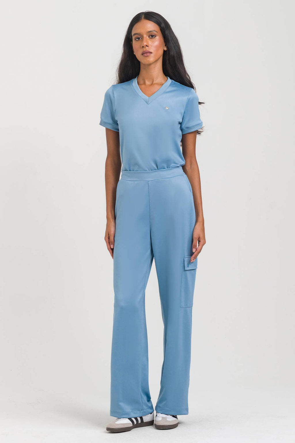 Scrub Feminino Play - Azul Soft