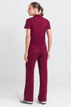 Scrub Feminino Polo - Bordô