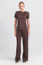 Scrub Feminino Sporty - Marrom
