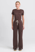 Scrub Feminino Sporty - Marrom