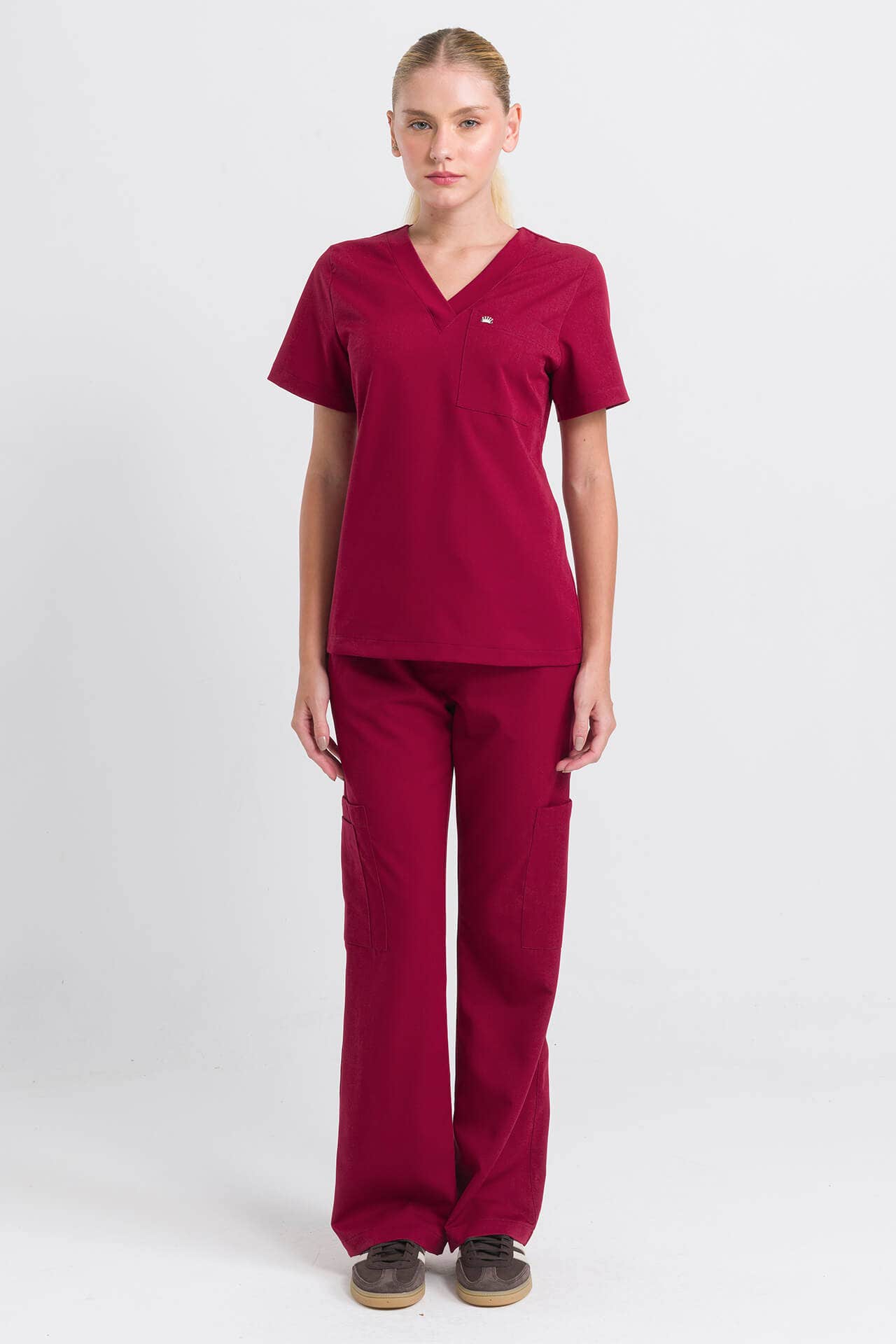 Scrub Feminino Step - Bordô