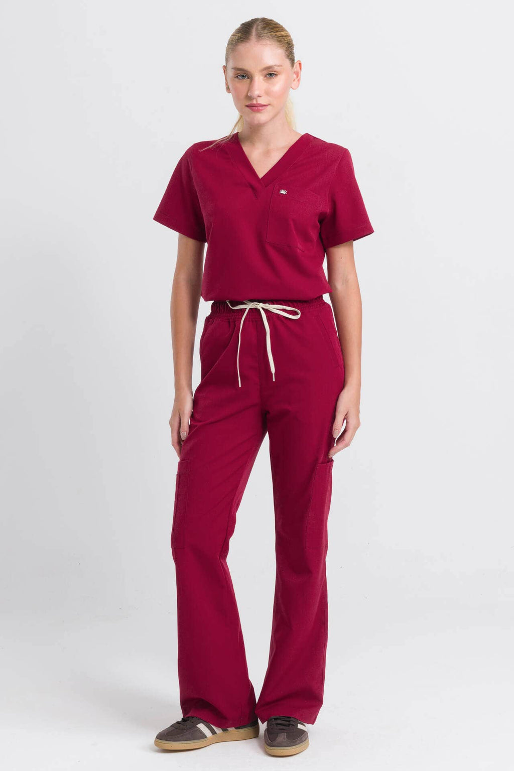 Scrub Feminino Step - Bordô