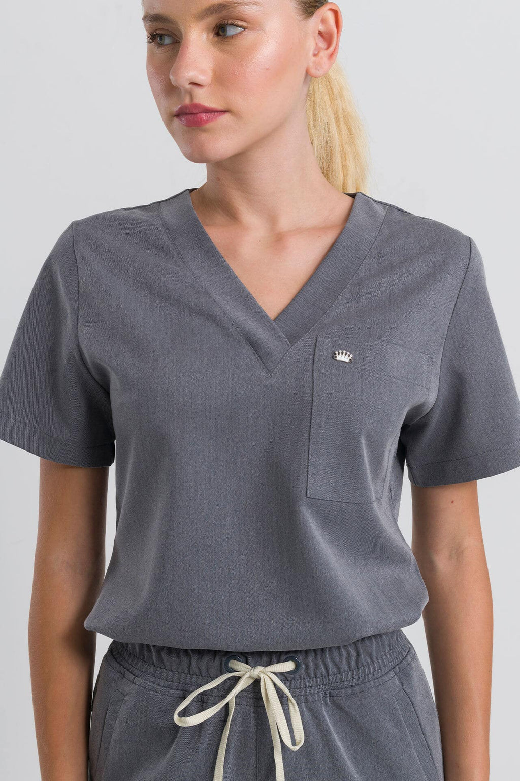Scrub Feminino Step - Cinza