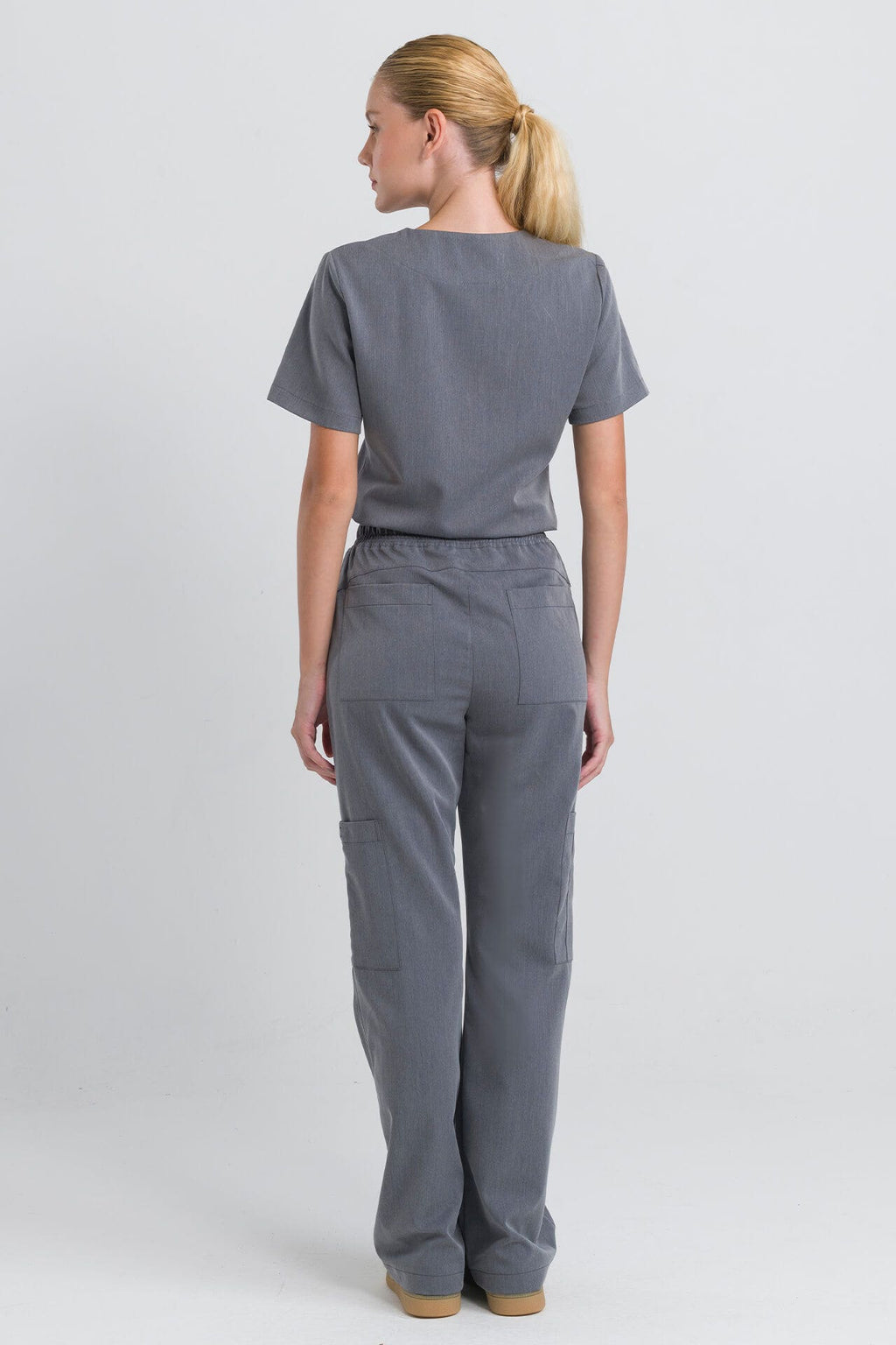 Scrub Feminino Step - Cinza