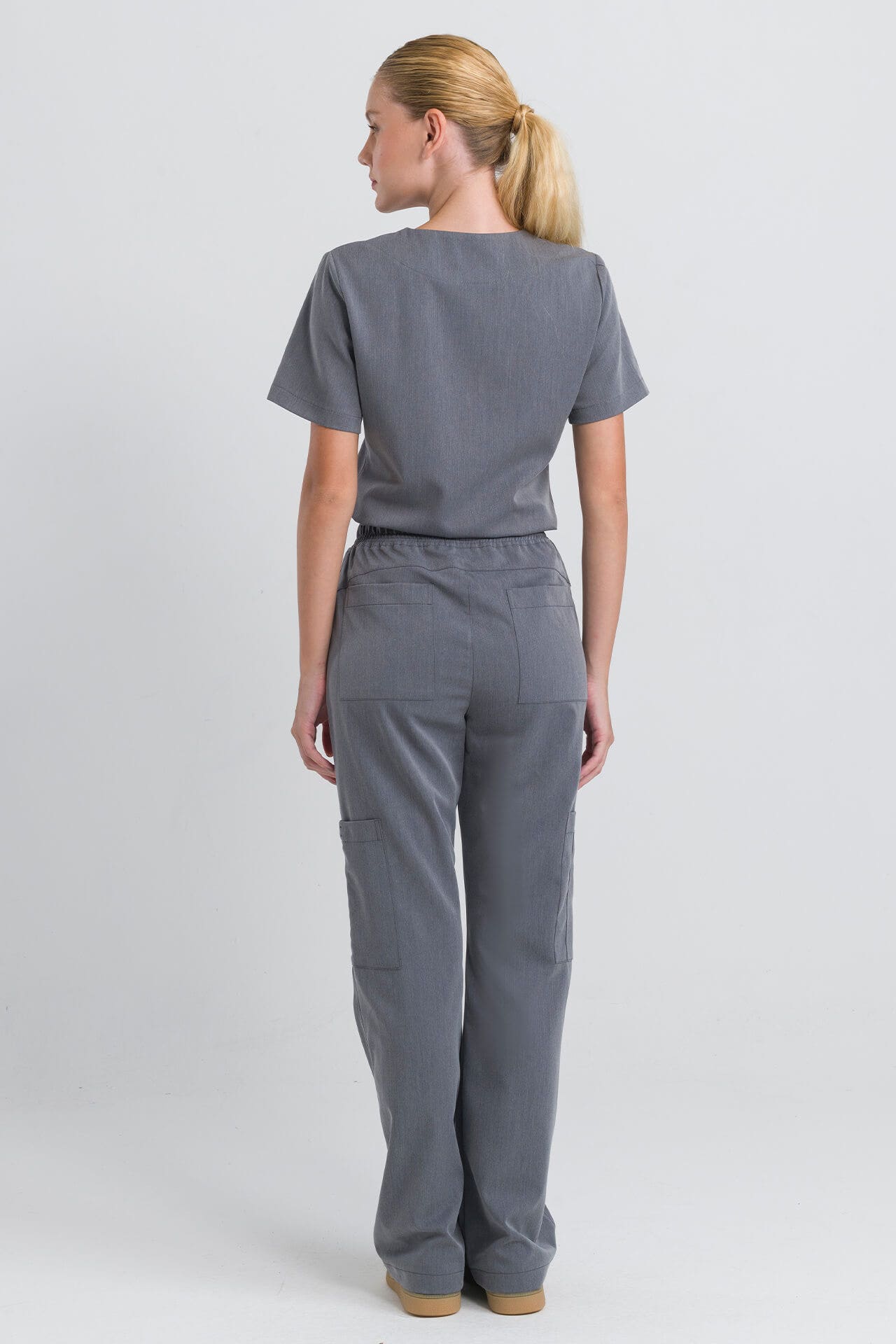 Scrub Feminino Step - Cinza