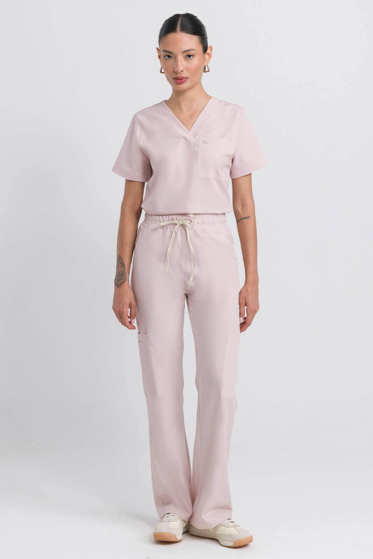 Scrub Feminino Step - Rosa Soft