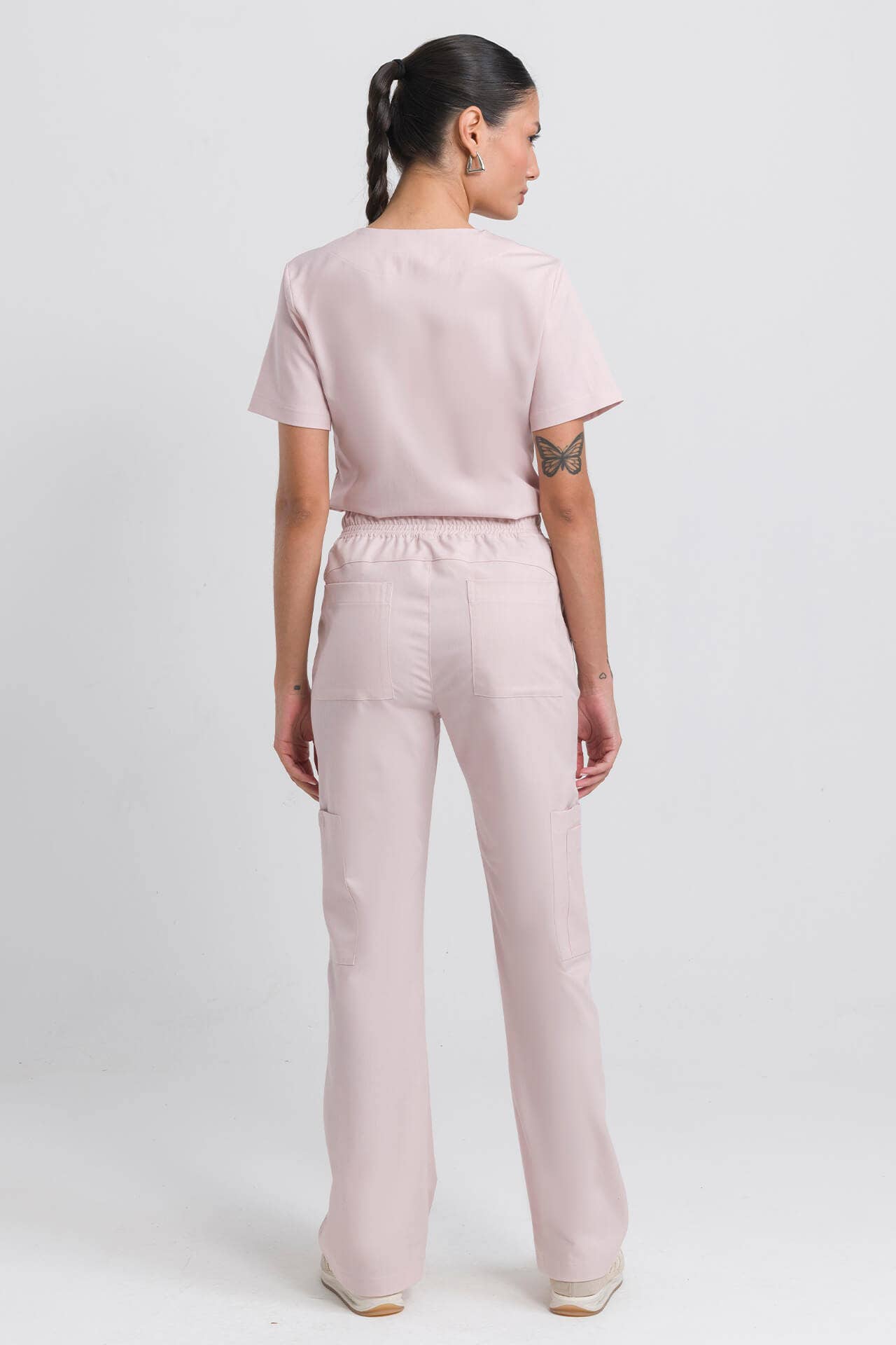 Scrub Feminino Step - Rosa Soft