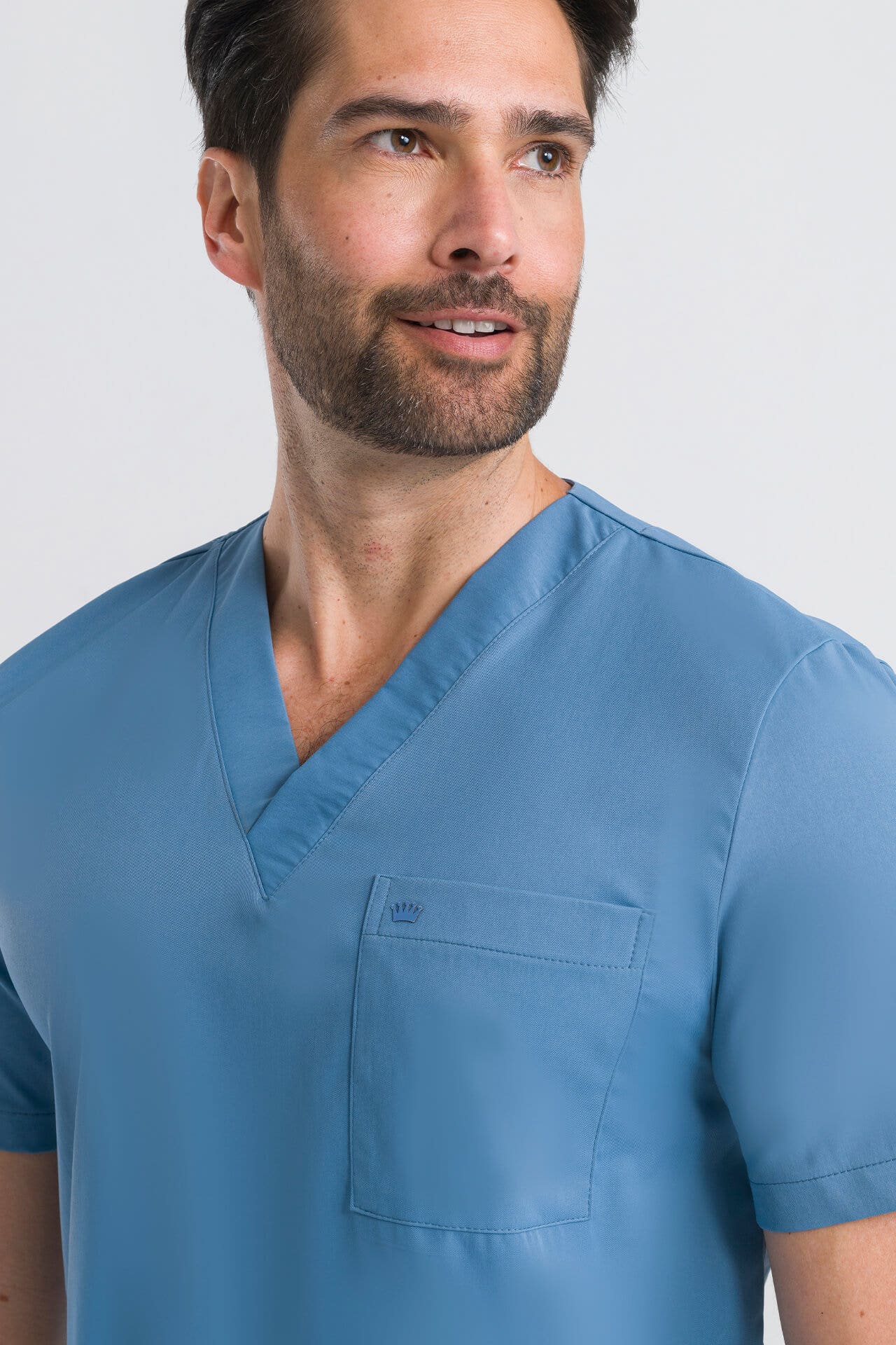 Scrub Masculino Lab - Azul Polar