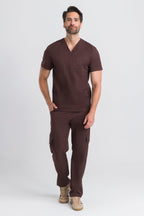 Scrub Masculino Lab - Marrom
