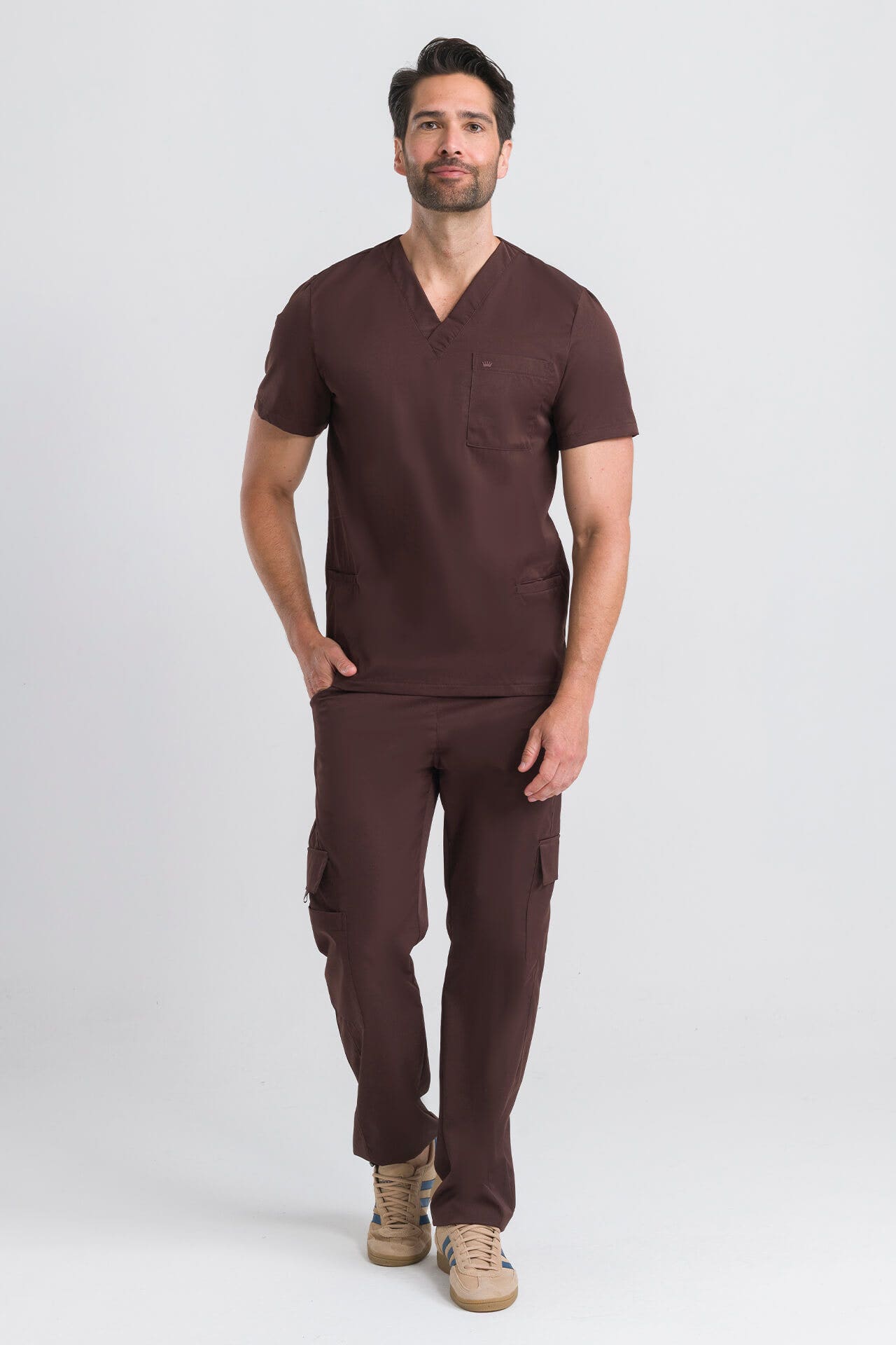 Scrub Masculino Lab - Marrom
