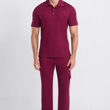 Scrub Masculino Polo - Bordô