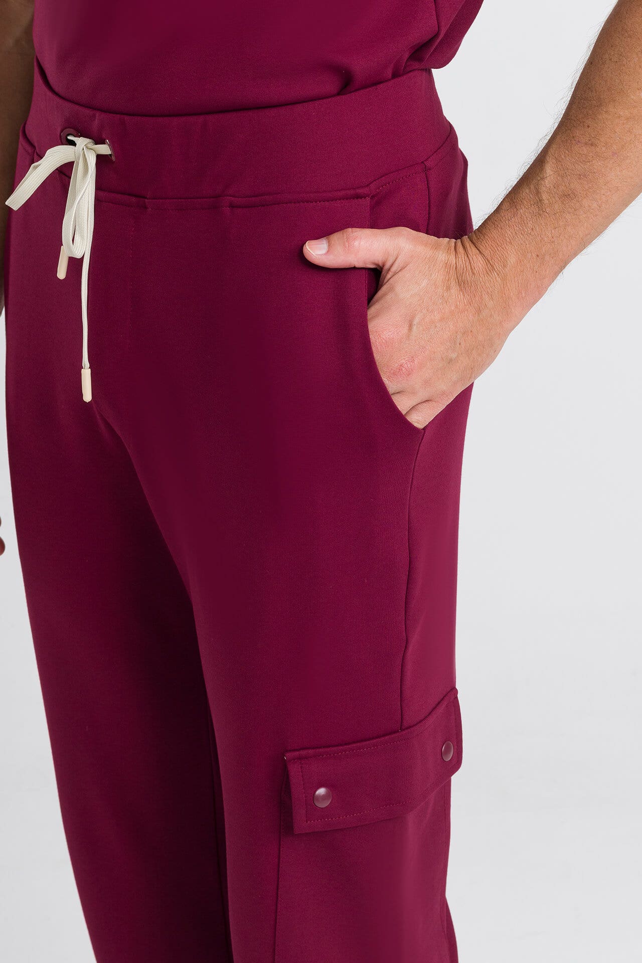 Scrub Masculino Polo - Bordô
