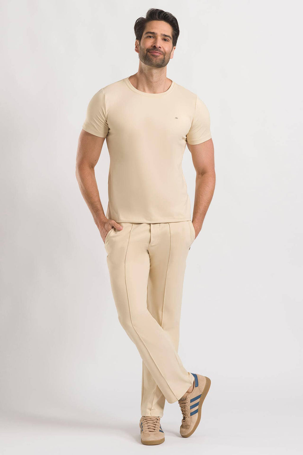 Scrub Masculino Veneto - Bege Vanilla