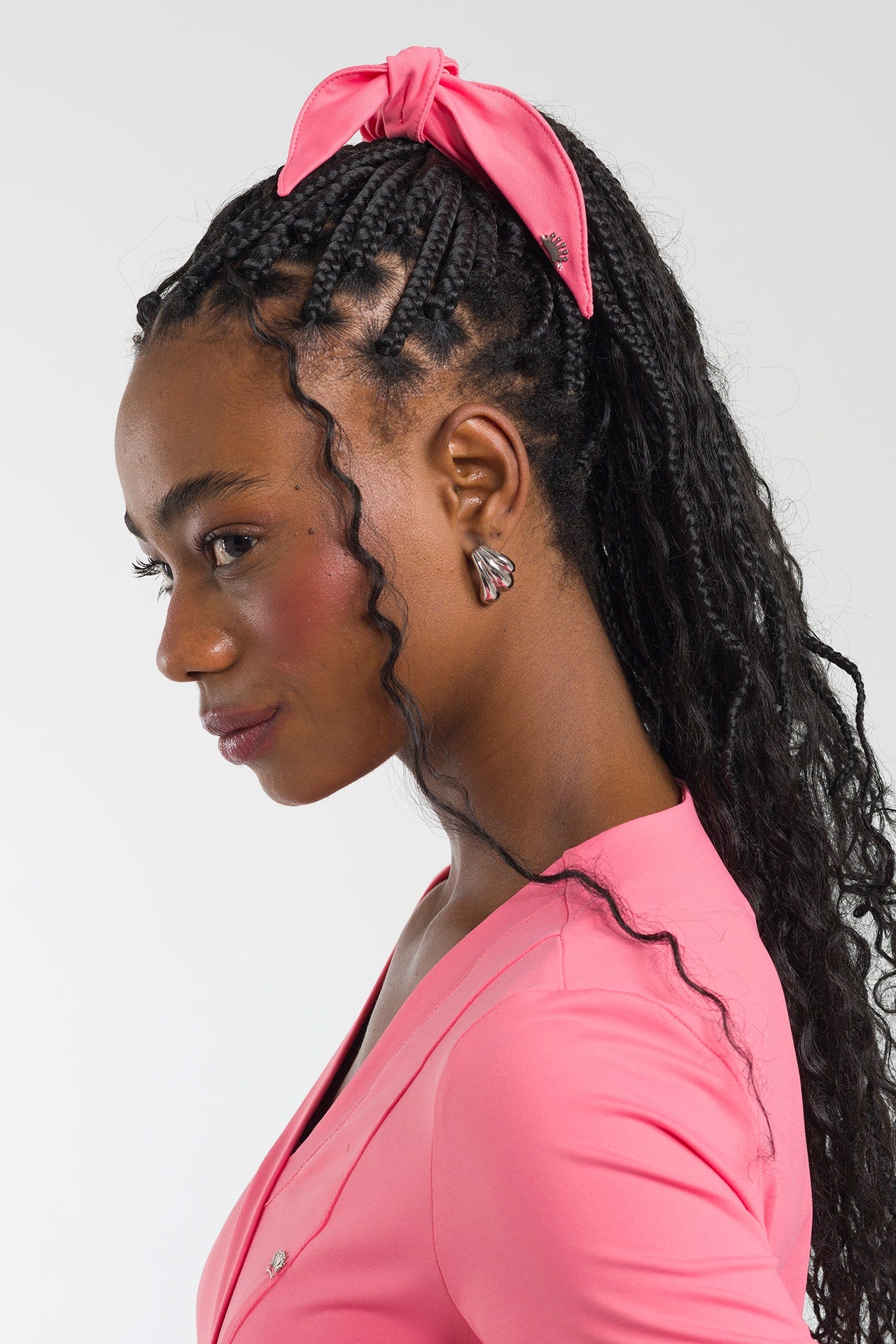 Scrunchie Laço Cherie - Rosa