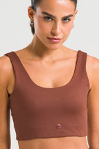 Top Feminino Up - Marrom
