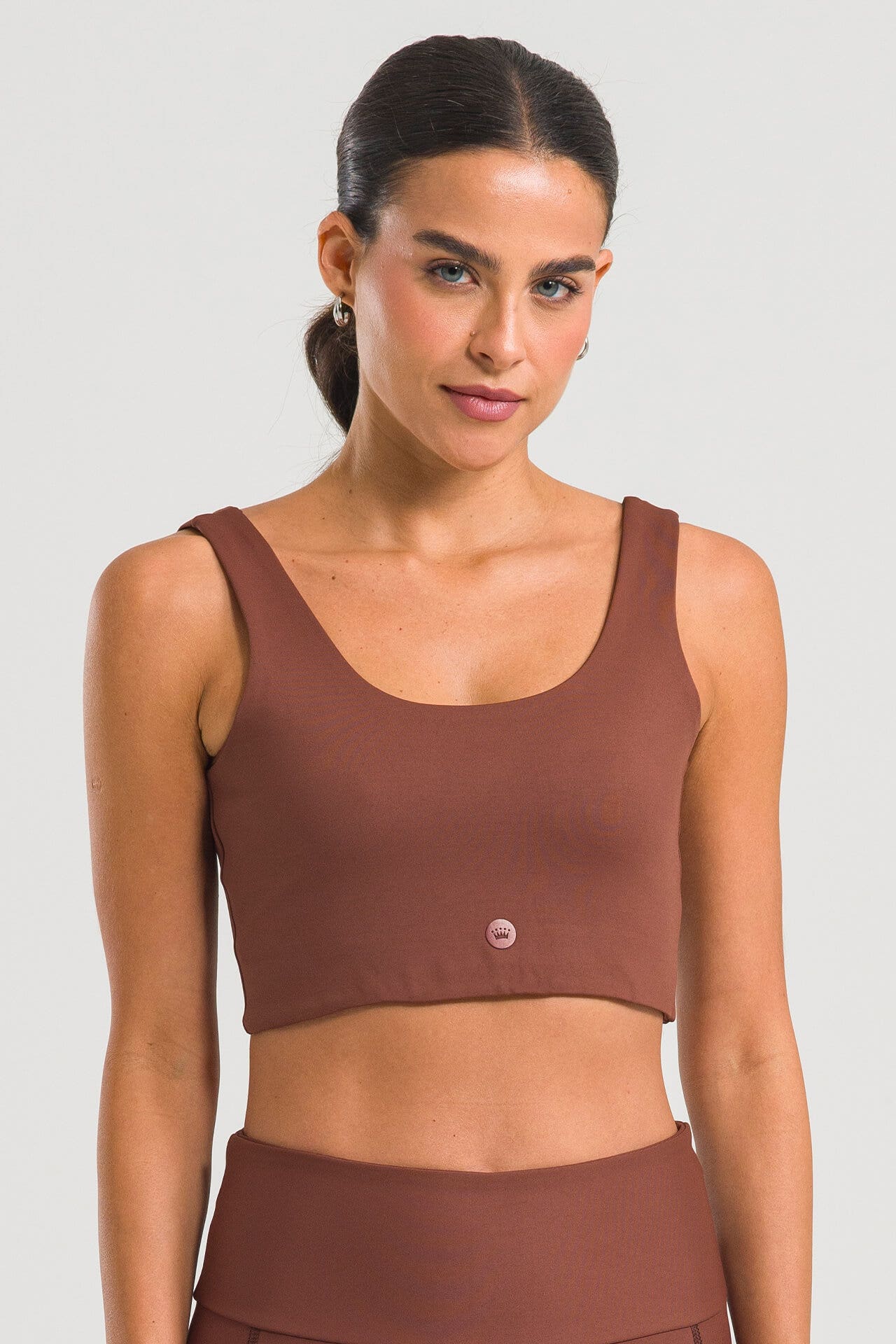 Top Feminino Up - Marrom