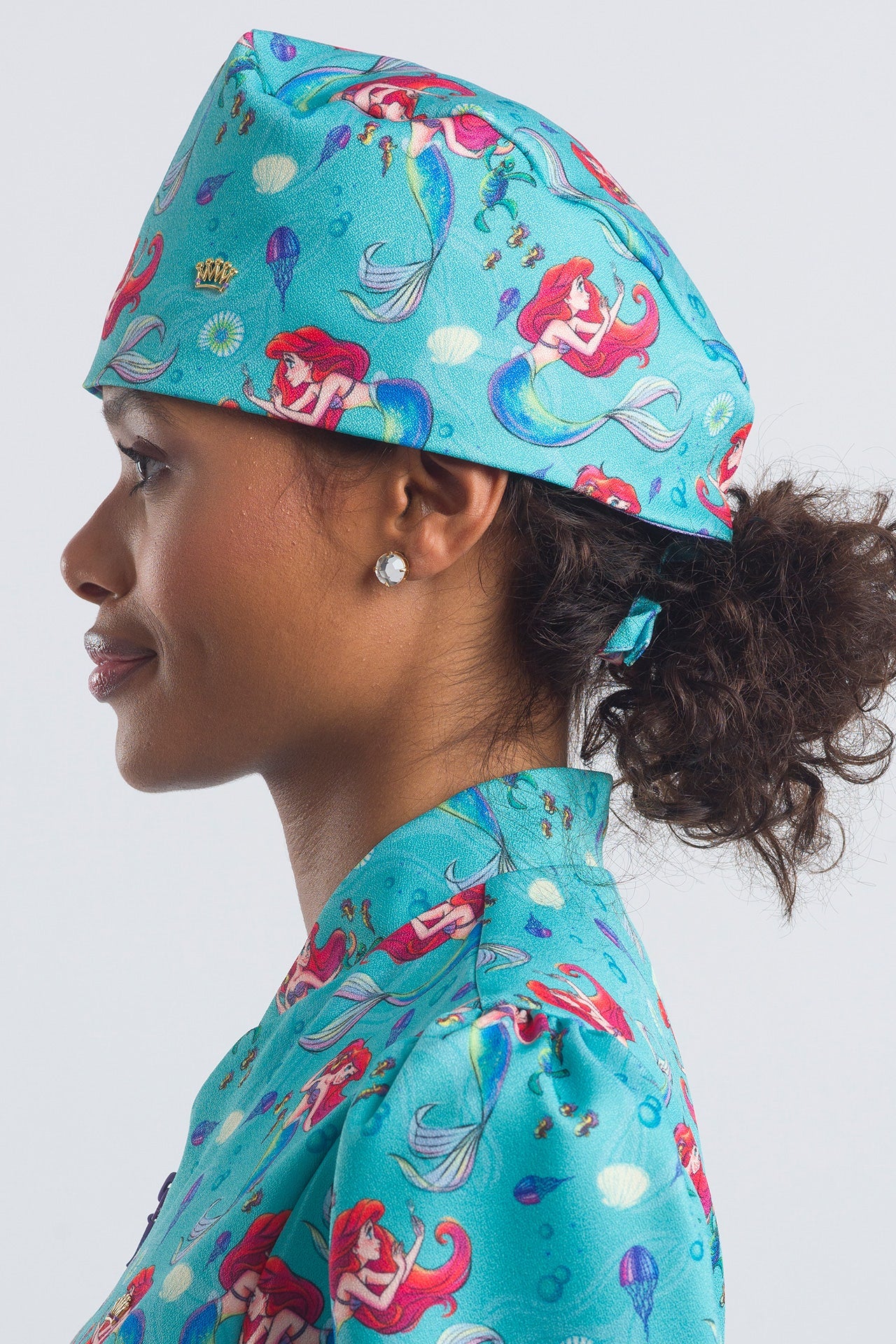 Touca Feminina Bandana Pequena Sereia