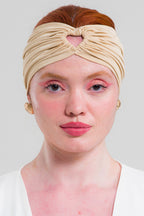 Touca Feminina 2 em 1 Heart - Areia