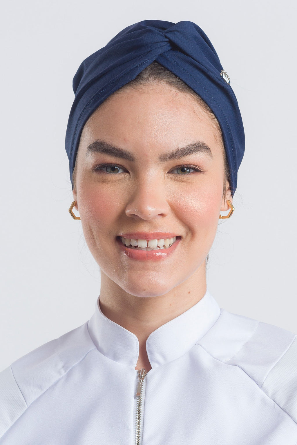Touca Feminina 2 em 1 Veneto - Azul Marinho